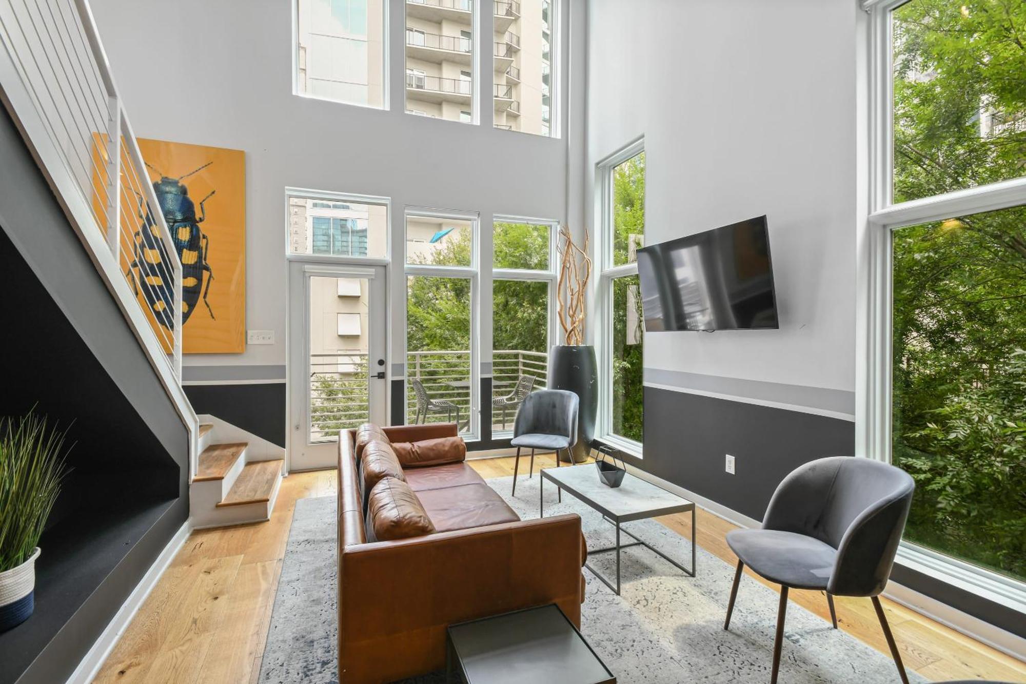 Апартаменты Stupendous Heart Of Piedmont Park Two Story Loft Атланта Экстерьер фото